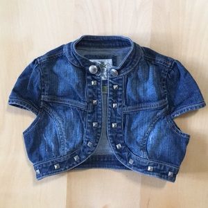 Girls Justice brand denim vest